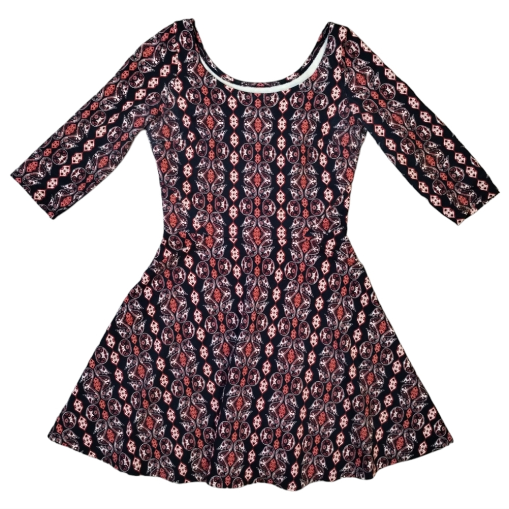 🔥HOLLISTER 3/4 Sleeve Flare Mini Dress